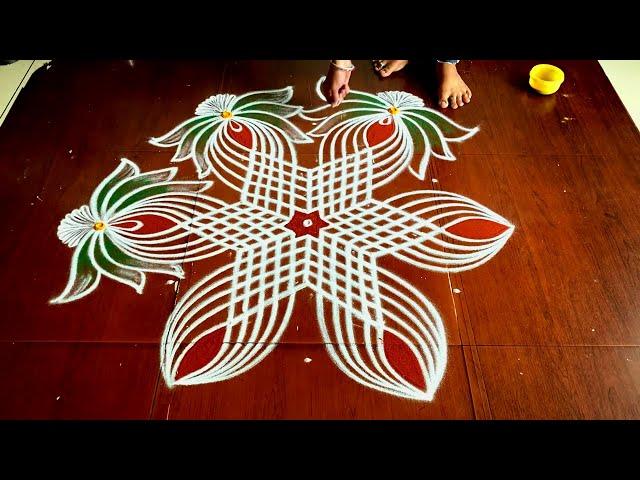 Margazhi maadham easy padikolam | Simple muggulu designs| easy rangoli designs| Beginners kolam