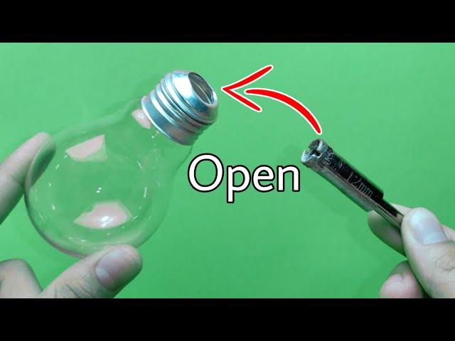 Open a light bulb without breaking | how to open bulb without breaking