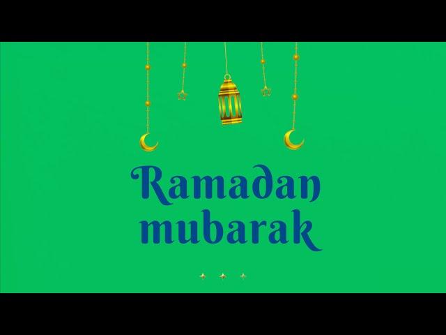 Green Screen Ramadan Mubarak Animation | 4K | Global Kreators