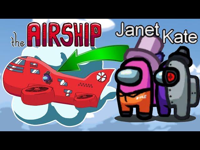 We climbed aboard the Airship! (New Map, Skins & Tasks) | Among Us