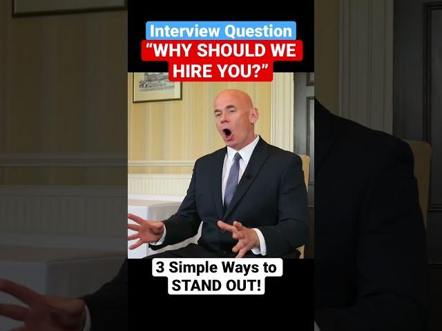 Why Should We Hire You? Interview question and example answer!