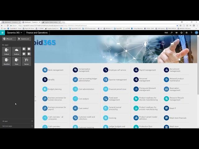 Microsoft Dynamics 365 for Finance and Operations General Demo