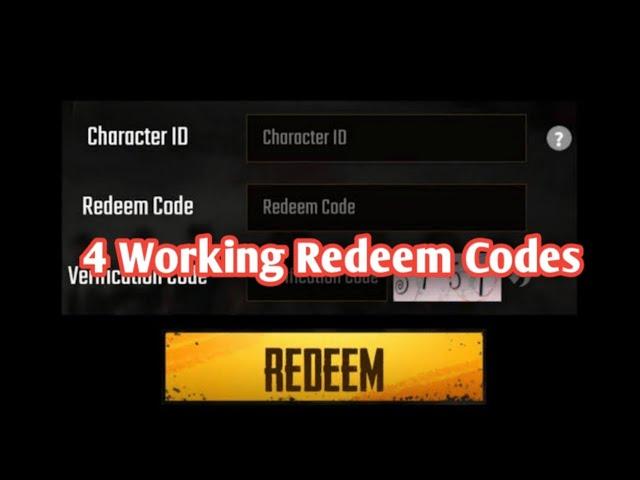 TODAY NEW REDEEM CODE PUBG MOBILE ! 4 Working Redeem Codes rewards | PUBG REDEEM CODE TODAY 2021