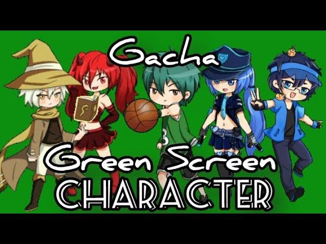 KUMPULAN GACHA KARAKTER BERGERAK #gacha #gachaclub #gachalife #gachaedit #greenscreen