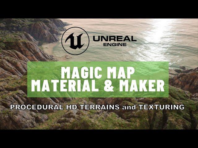 Magic Map Material & Maker (M⁴) - Unreal Engine - Procedural Landscape Creator & Auto Material