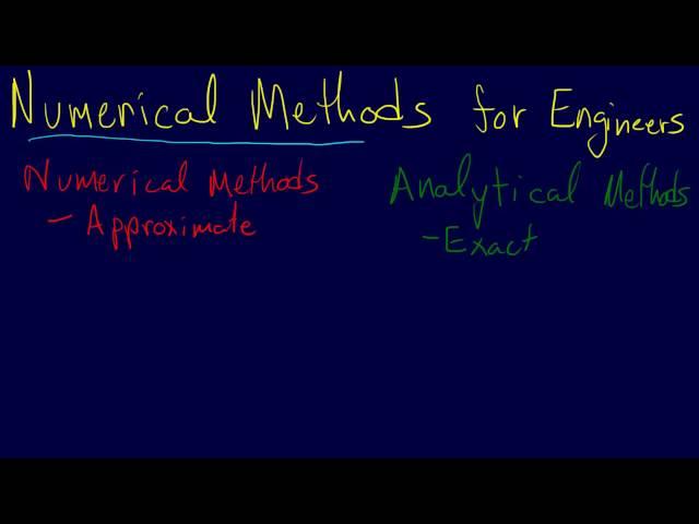 1.1.1-Introduction: Numerical vs Analytical Methods