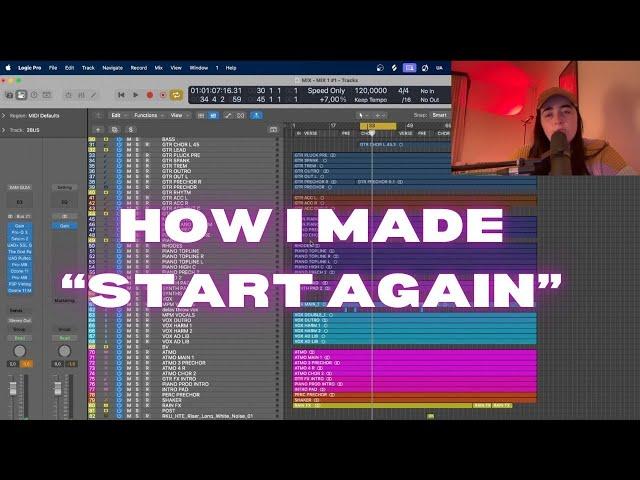 how i made "start again" (production breakdown)