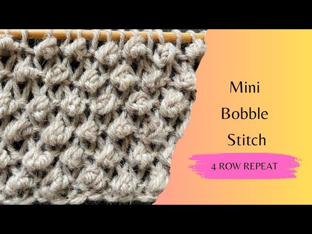 Mini Bobble Stitch