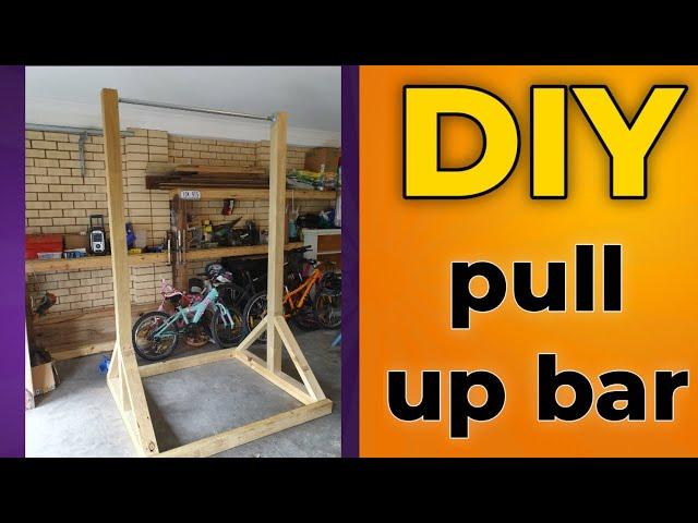 diy pull up bar/ chin up bar a detailed how to, build you own homemade pull up bar out of wood.