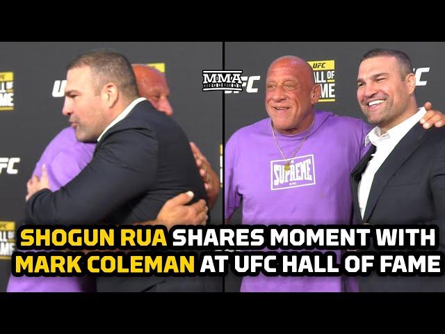 Mark Coleman Crashes Shogun Rua's UFC Hall of Fame Red Carpet | MMA Fighting