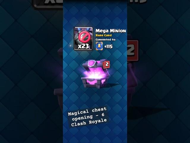 Magical chest opening - 6 #clashroyale #clashroyaleshorts