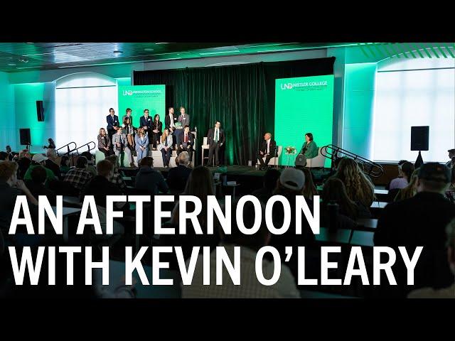 Kevin O'Leary Visits With Students at the University of North Dakota