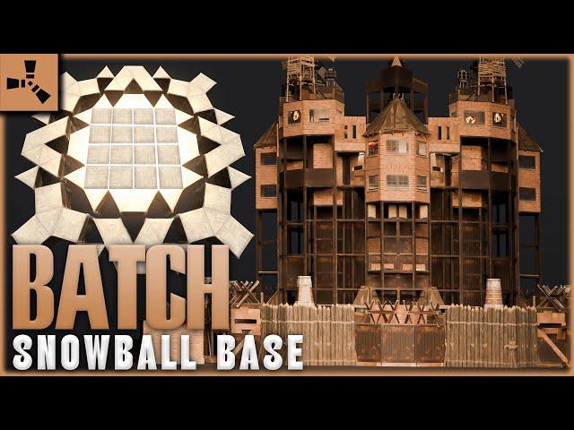 The Batch - Expanded 4 x 4 BASE - MASSIVE Raid COST - Easy & Simple to BUILD  RUST Base Designs 2024