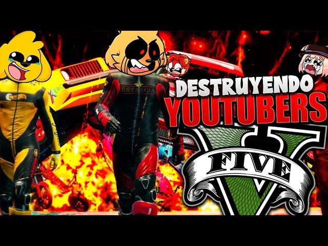 DESTRUYENDO a YOUTUBERS en GTA 5  | MIKECRACK, MIKE EXE, LEÓN PICARÓN, DULLKON