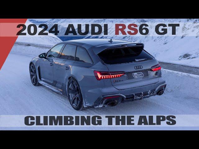 CAN THE 2024 AUDI RS6 GT HANDLE THE ALPS? Winter dream roadtrip in our favourite Audi right now