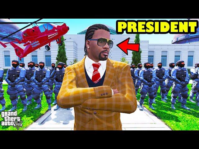 Franklin Become The Most Dangerous President In GTA 5 | SHINCHAN and CHOP