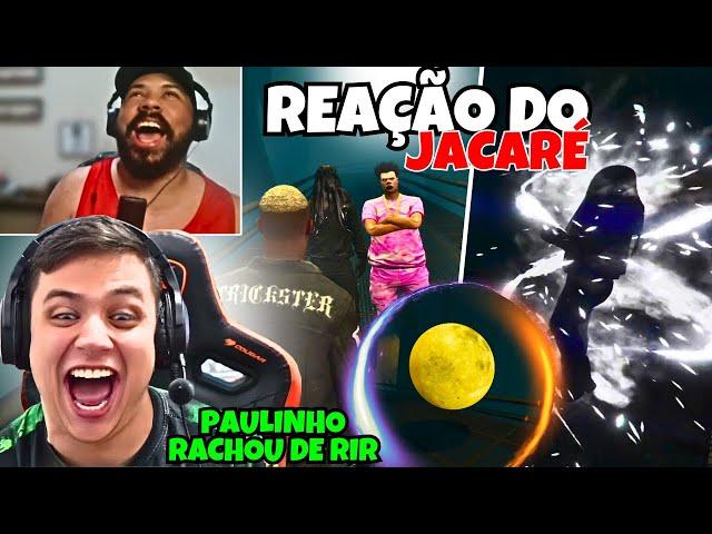 Reação do JACARÉ!Paulinho O LOKO rachou de RIR ao ver o Jacaré se transformando em uma LUA no GTA