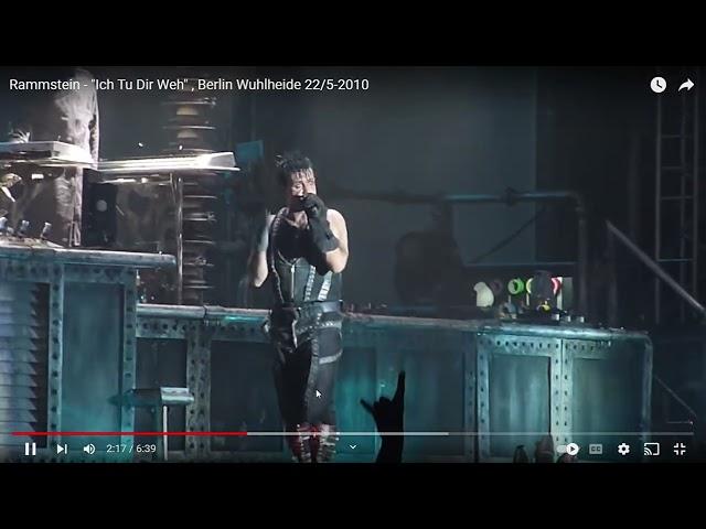 tills microphone malfunctions. Rammstein