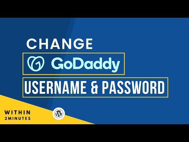 How To Change Cpanel Username And Password In Godaddy 2024 | Reset Or Change Godaddy Cpanel Password