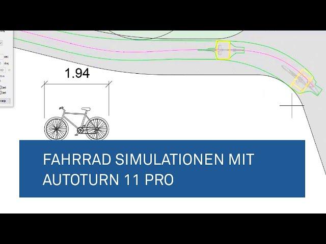 Fahrrad Simulationen mit AutoTURN Pro