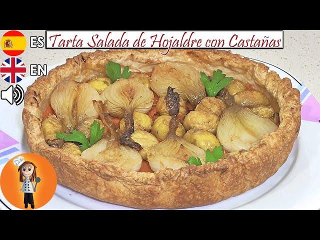 Savory Puff Pastry Tart with Chestnuts | Family Cooking Recipe