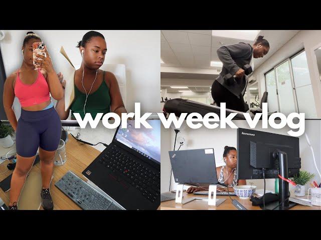 post vacation WORK WEEK in my life | feeling Unproductive + tireddd | VLOG