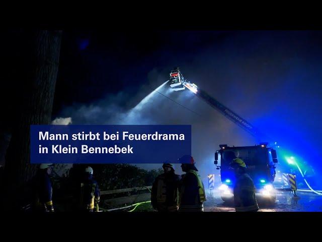 Mann stirbt bei Feuerdrama in Klein Bennebek bei Schleswig