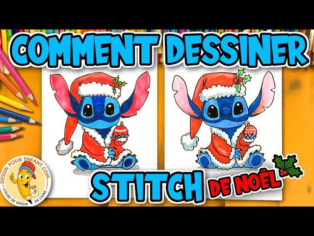 Comment Dessiner STITCH en Père Noël