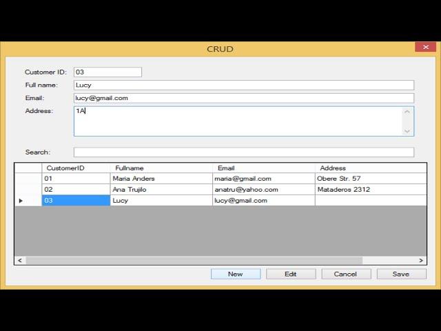 C# Application - Insert Delete Update Select in SQL Server | FoxLearn