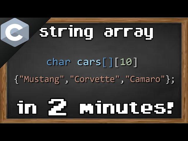 C array of strings