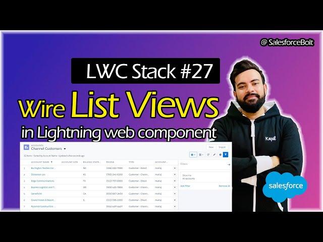 EP-27 | Wire List Views in Lightning Web Component | LWC Stack ️️