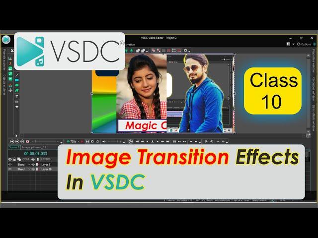 Image Transition Effects Tutorial In VSDC Free Video Editor In Hindi/Urdu