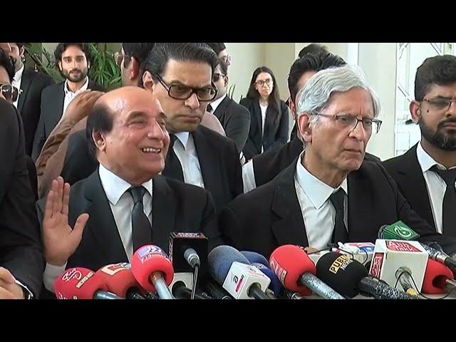 LIVE | Reserve Seats Case | Khan Latif Khosa Aitzaz Ahsan Talk Important Media Talk | Imran Khan PTI