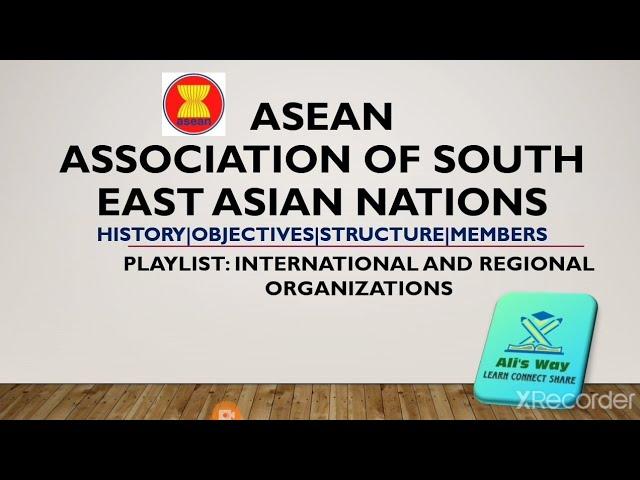 ASEAN Association of South East Asian Nations|History|Objectives|members complete information