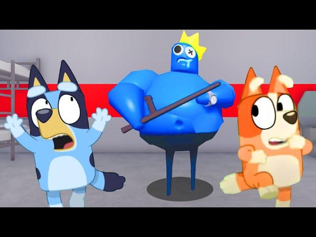 Bluey & Bingo Escape RAINBOW FRIENDS PRISON!