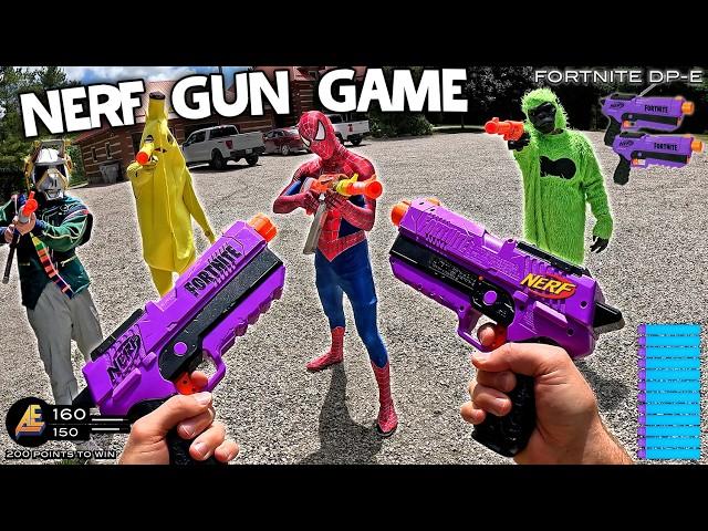 NERF GUN GAME | FORTNITE EDITION 2.0 (Nerf First Person Shooter!)