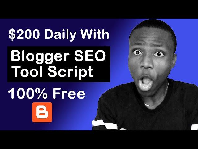 Blogger SEO Tool Script // How to Create an SEO Tools Website on Blogger and Make Money