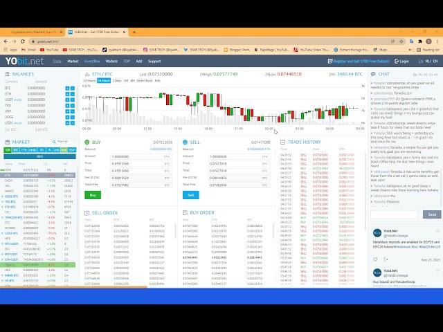 How to Trade in Crypto Currency  | yobit exchange tutorial | syab tech