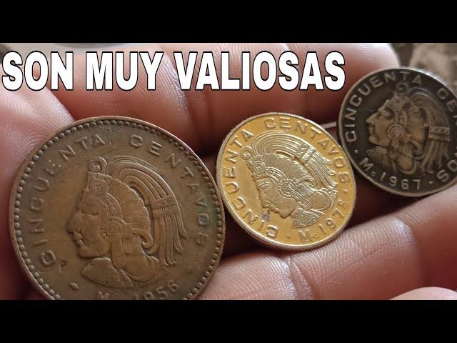 3 MONEDAS MUY VALIOSAS, monedas antiguas mexicanas..