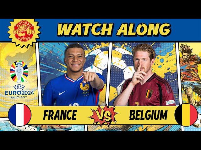 France VS Belgium 1-0 LIVE WATCH ALONG EURO 2024 #france #belgium #euro2024