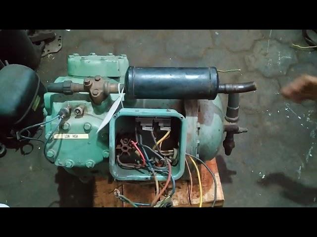 carrier 7.5 hp compressor testing video