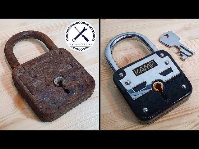Broken Rusty Lock with Missing Key - Restoration