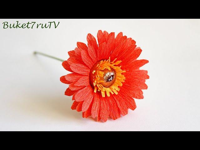 Tutorial Gerbera made of sweets. Buket7ruTV