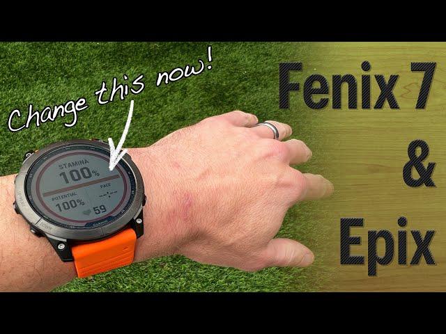 Garmin Real-Time Stamina | Best settings for Fenix 7 & Epix