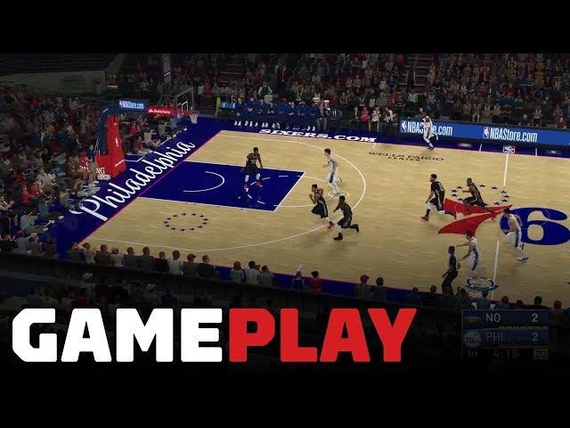 NBA 2K19: Pelicans vs. 76ers Gameplay (FULL QUARTER OF XBOX ONE X IN 4K)