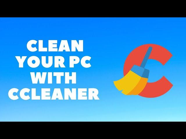 Get rid of junk and garbage files off your computer with CCLEANER - CCLEANER tutorial