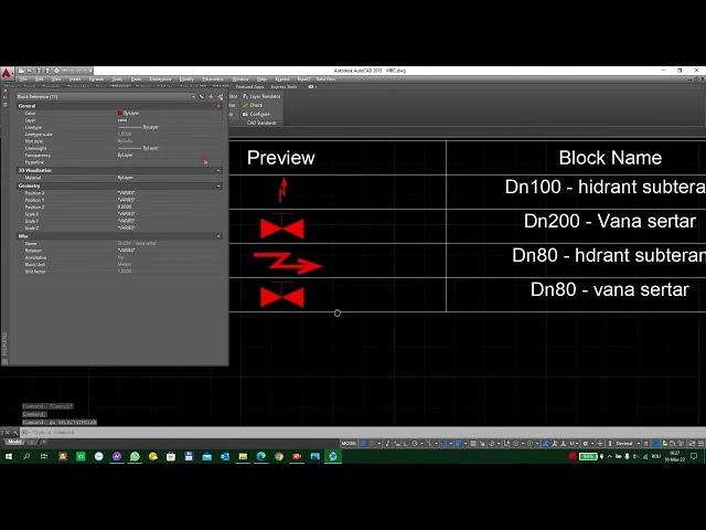 Count hydraulic equipments || with Autolisp for CAD Software - Free tutorial