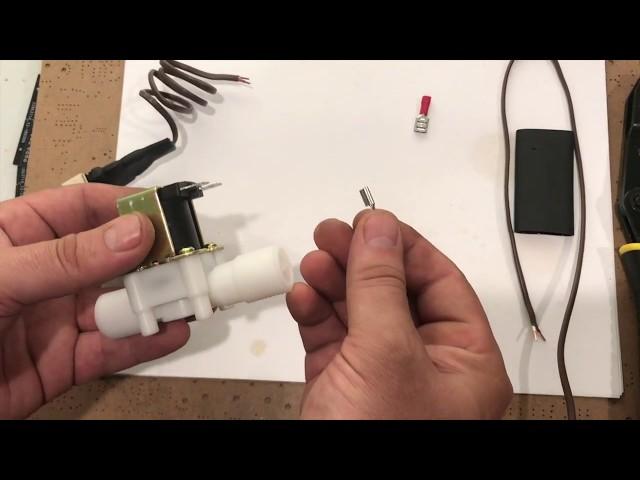 Attaching Connector Wires to a Solenoid Water Valve