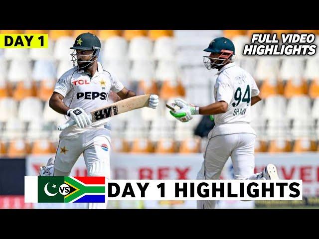 Pakistan vs South Africa 1st Test Day 1 Highlights 2024 | PAK vs SA 1st Test Day 1 Highlights 2024