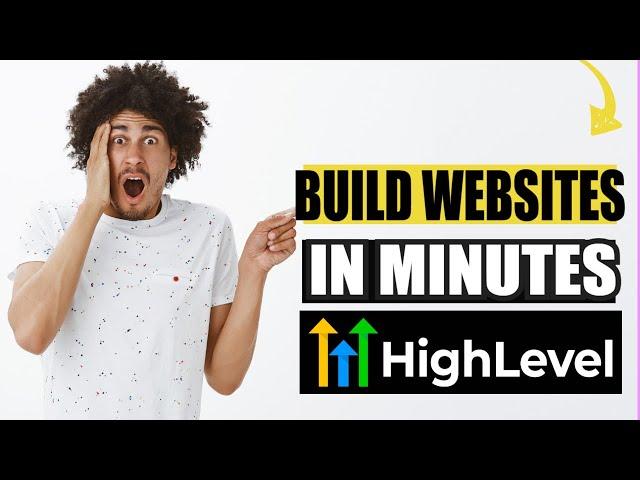 AI website builder | Gohighlevel Funnel Ai Tutorial - Build websites in minutes 2025